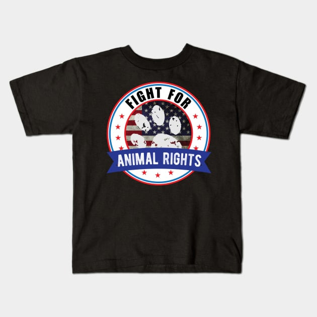 Animal Rights Liberation Human Liberation Kids T-Shirt by chidadesign